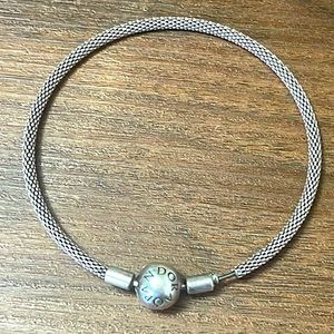 Mesh Bangle Pandora Charm Bracelet